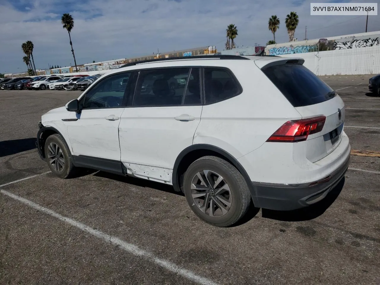 2022 Volkswagen Tiguan S VIN: 3VV1B7AX1NM071684 Lot: 78923434