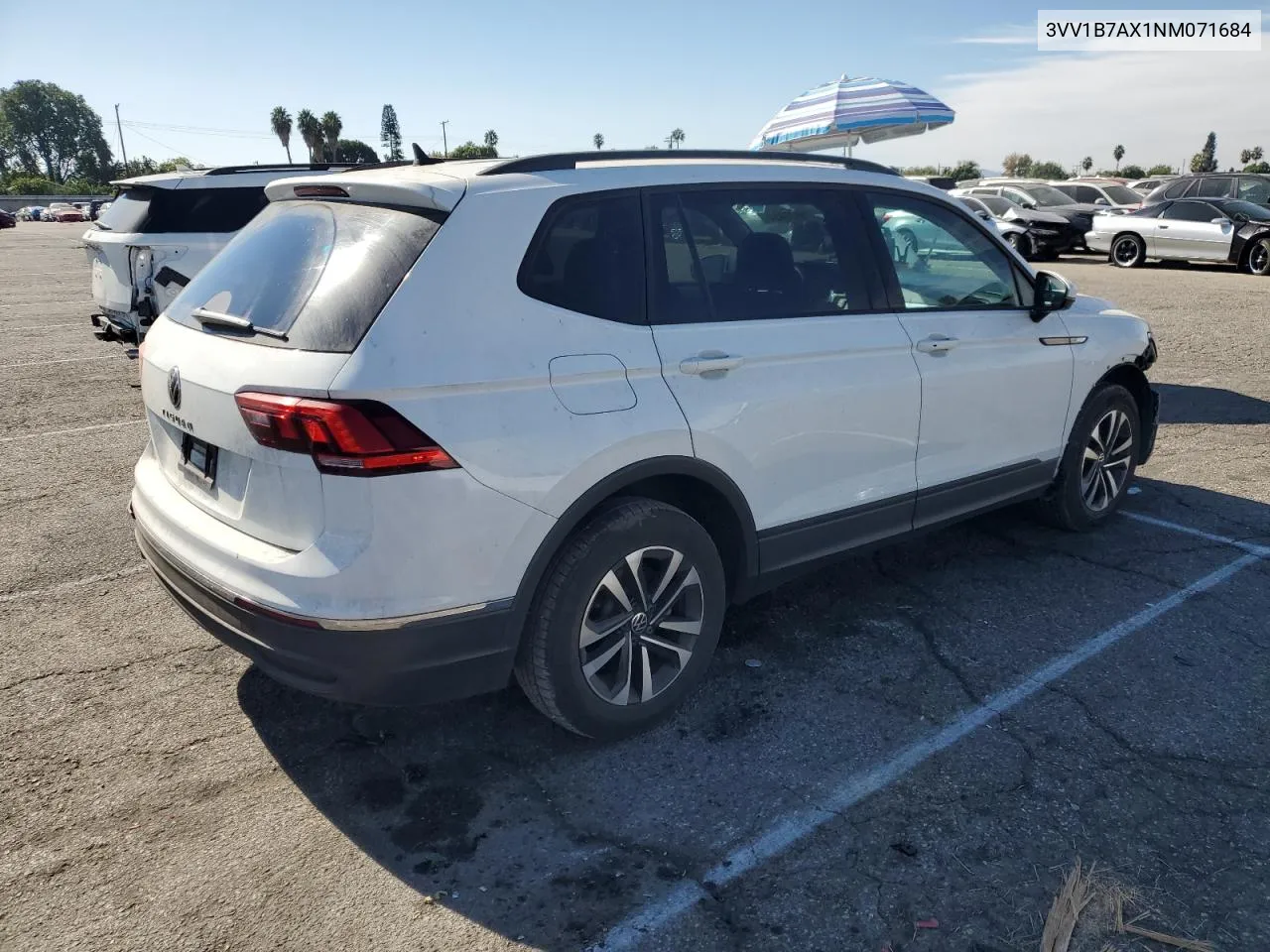 2022 Volkswagen Tiguan S VIN: 3VV1B7AX1NM071684 Lot: 78923434