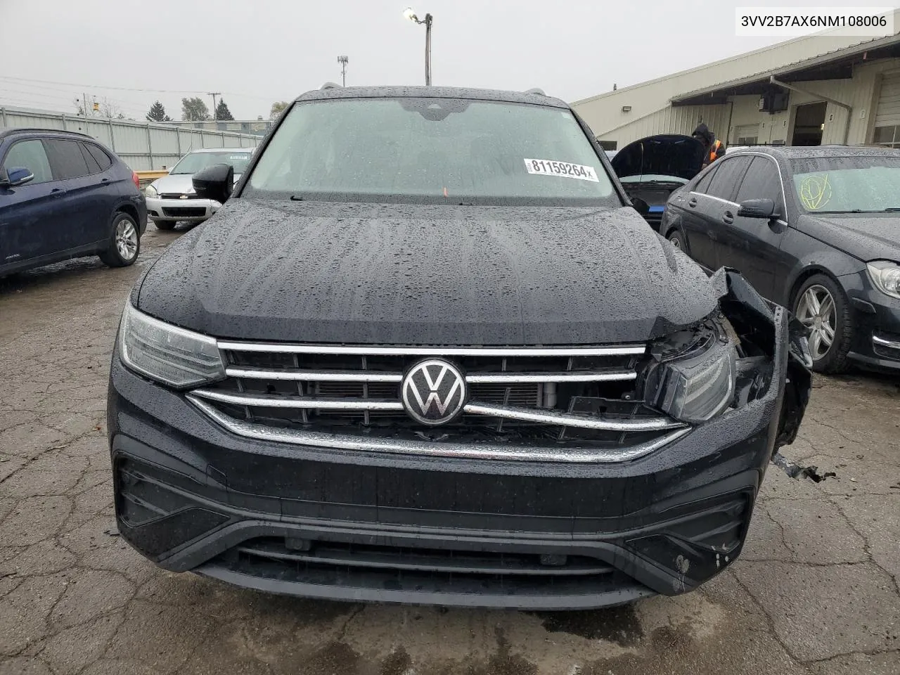 2022 Volkswagen Tiguan Se VIN: 3VV2B7AX6NM108006 Lot: 81159264