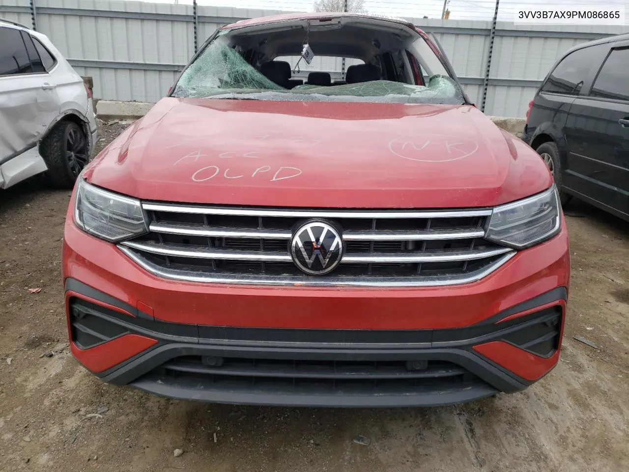 2023 Volkswagen Tiguan Se VIN: 3VV3B7AX9PM086865 Lot: 52300214