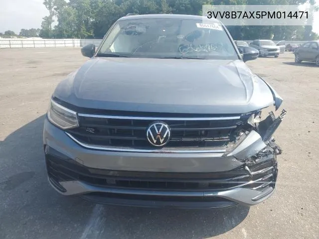 3VV8B7AX5PM014471 2023 Volkswagen Tiguan Se R-Line Black