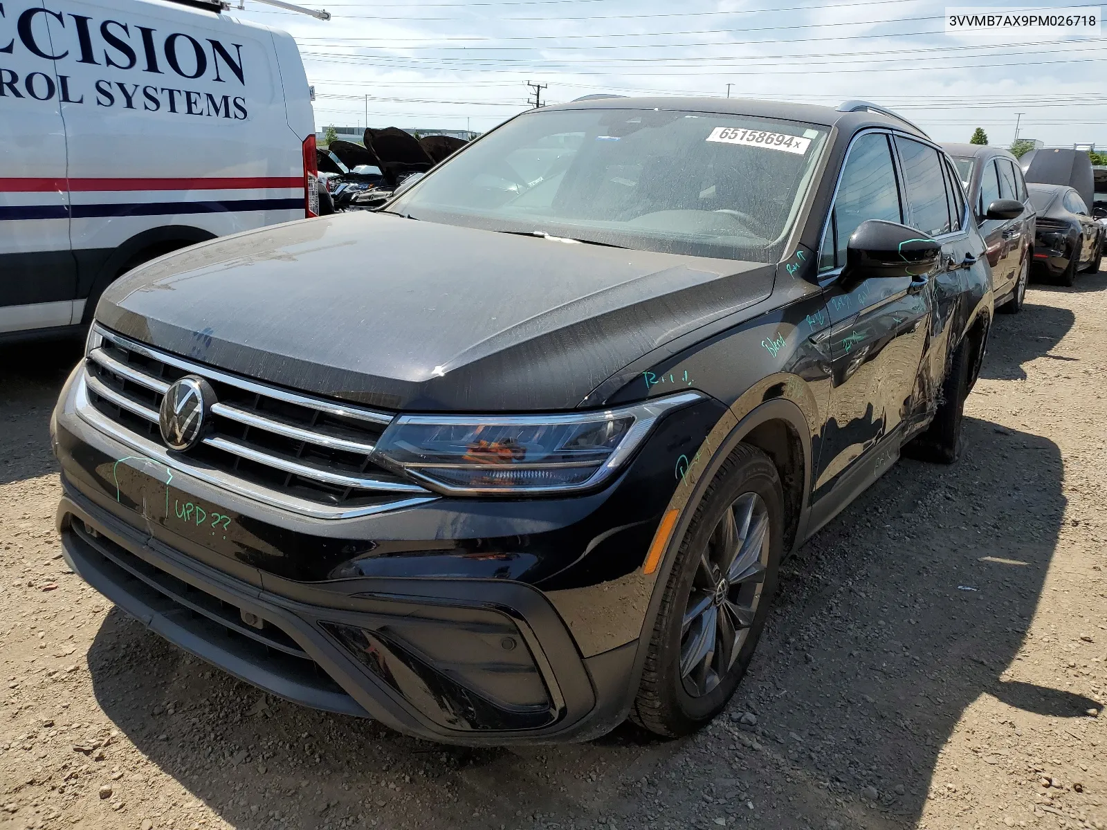 2023 Volkswagen Tiguan Se VIN: 3VVMB7AX9PM026718 Lot: 65158694