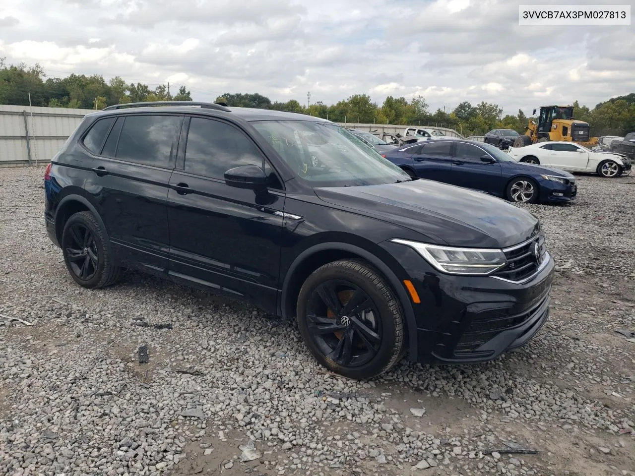 3VVCB7AX3PM027813 2023 Volkswagen Tiguan Se R-Line Black