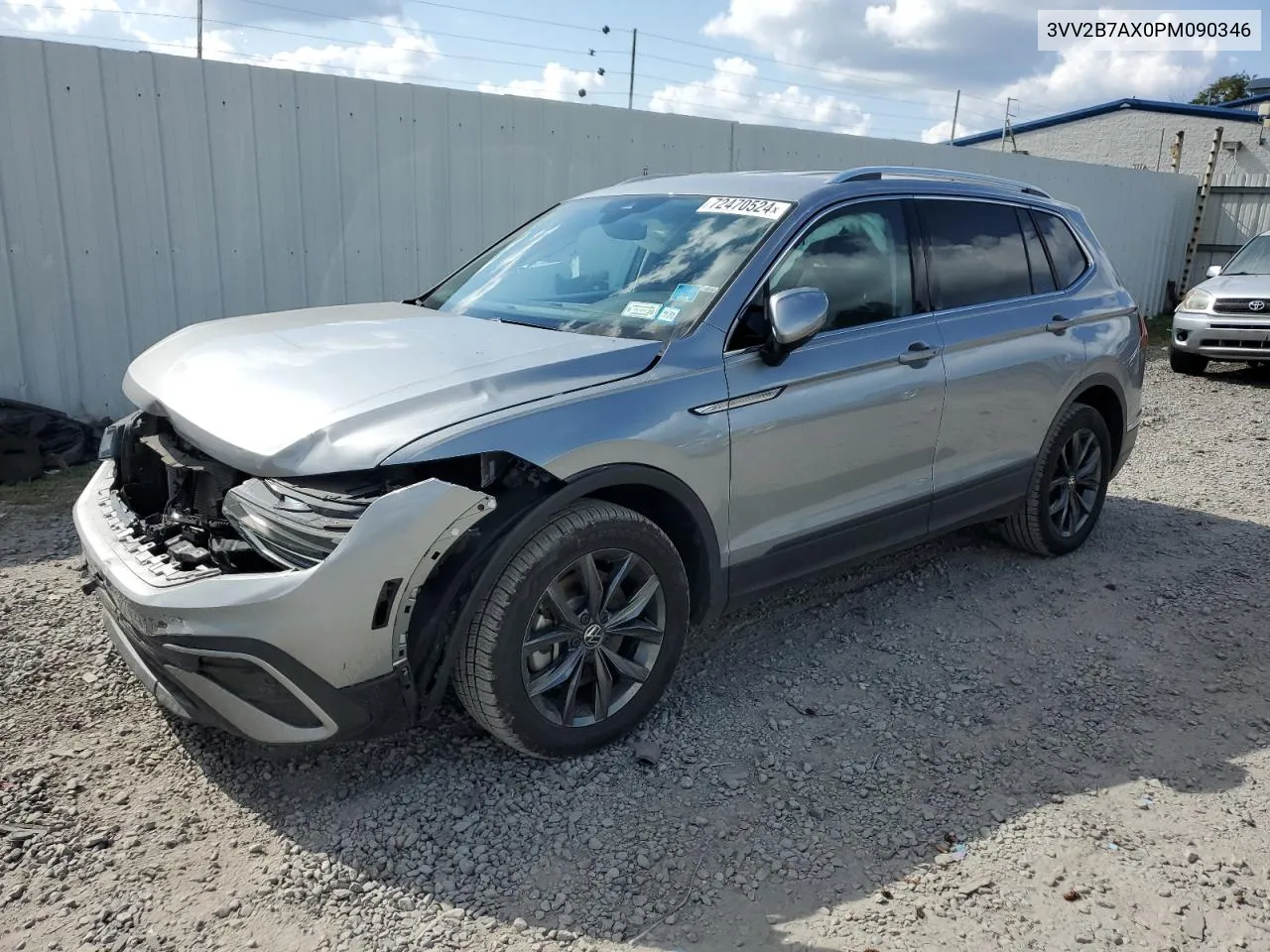 3VV2B7AX0PM090346 2023 Volkswagen Tiguan Se