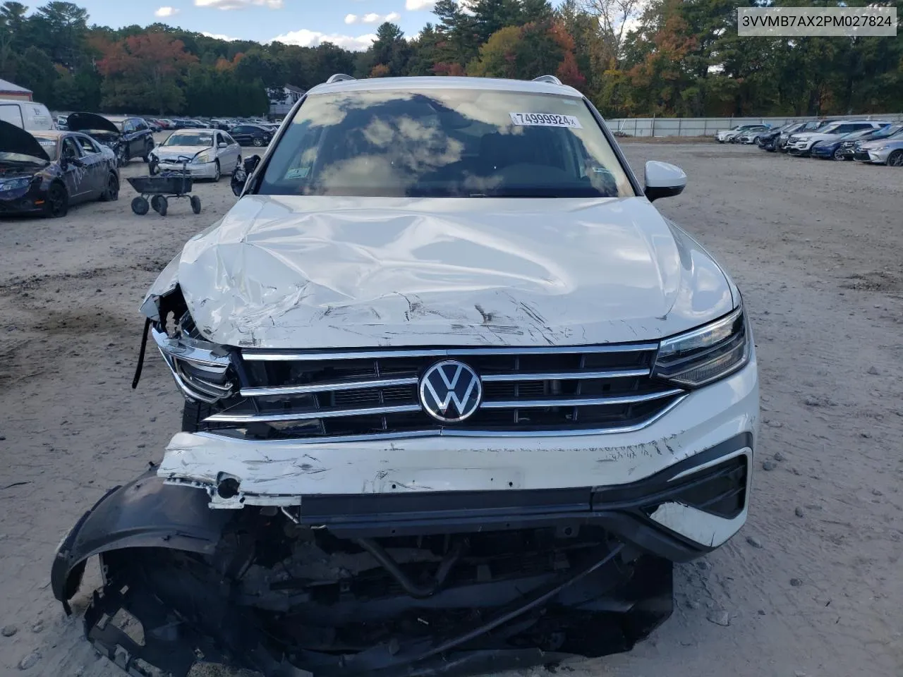 2023 Volkswagen Tiguan Se VIN: 3VVMB7AX2PM027824 Lot: 74999924