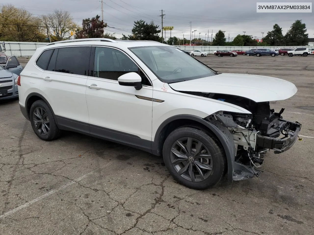 2023 Volkswagen Tiguan Se VIN: 3VVMB7AX2PM033834 Lot: 75843314