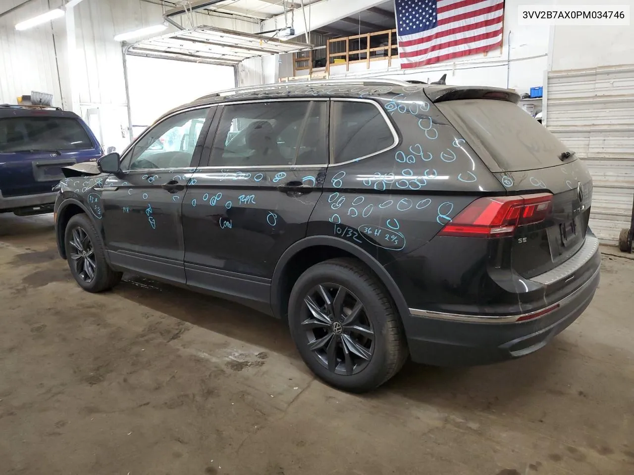 2023 Volkswagen Tiguan Se VIN: 3VV2B7AX0PM034746 Lot: 77244524