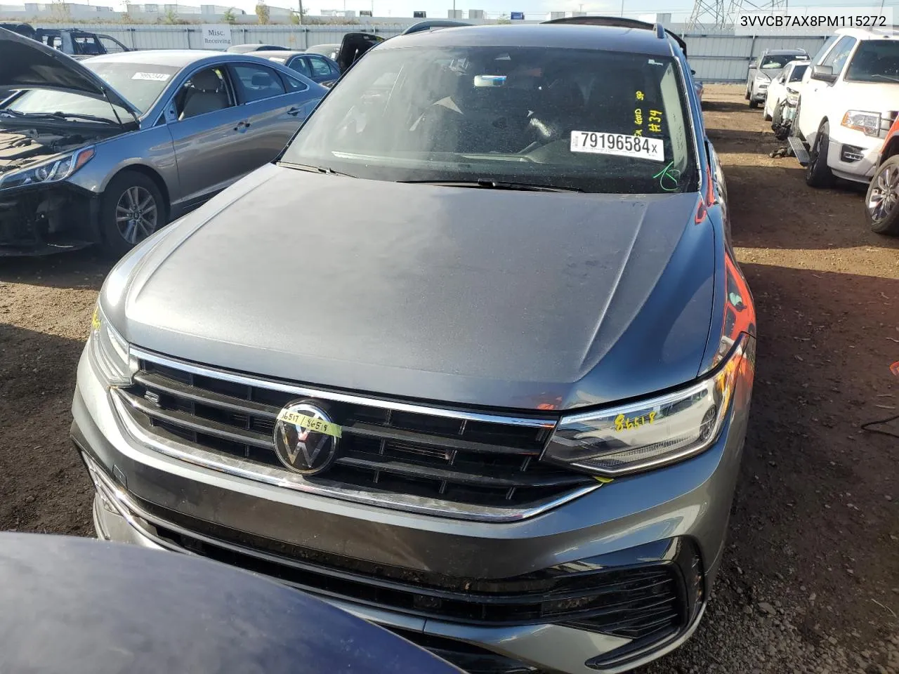 2023 Volkswagen Tiguan Se R-Line Black VIN: 3VVCB7AX8PM115272 Lot: 79196584