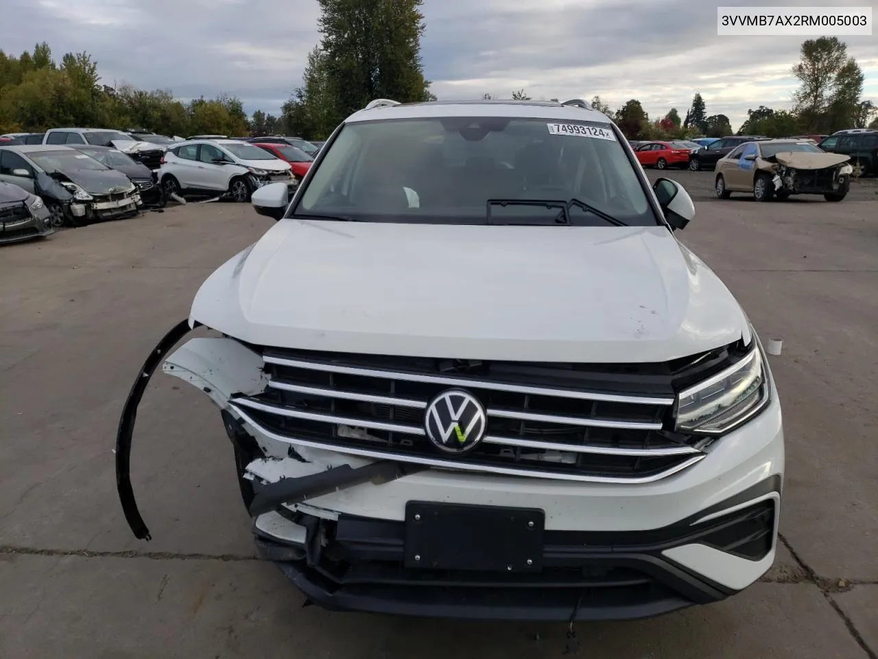 2024 Volkswagen Tiguan Se VIN: 3VVMB7AX2RM005003 Lot: 74993124