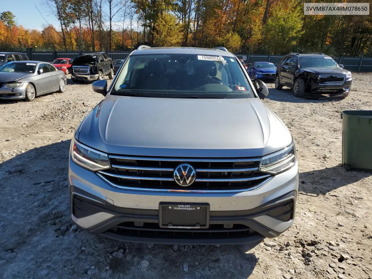 2024 Volkswagen Tiguan Se VIN: 3VVMB7AX4RM078650 Lot: 75989244