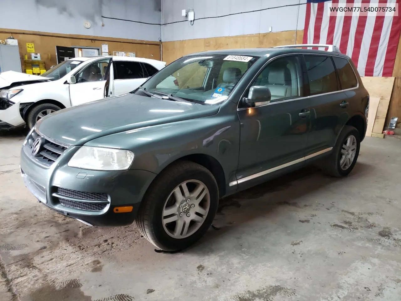 2004 Volkswagen Touareg 4.2 VIN: WVGCM77L54D075734 Lot: 61848684