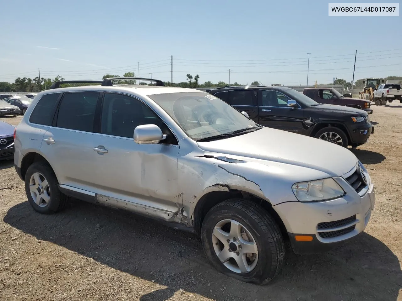 2004 Volkswagen Touareg 3.2 VIN: WVGBC67L44D017087 Lot: 68999014