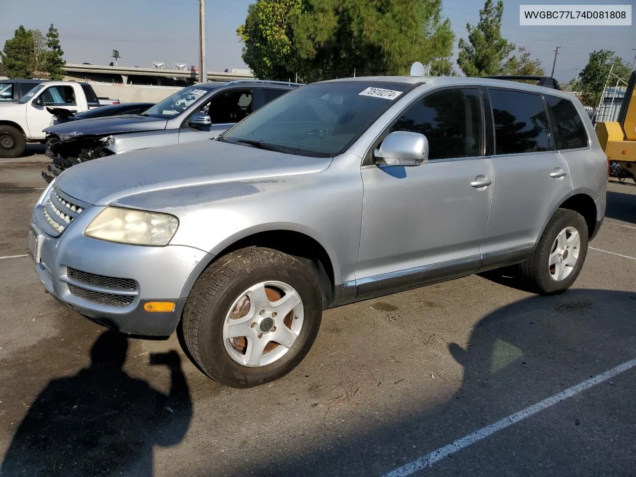 2004 Volkswagen Touareg 3.2 VIN: WVGBC77L74D081808 Lot: 70910274