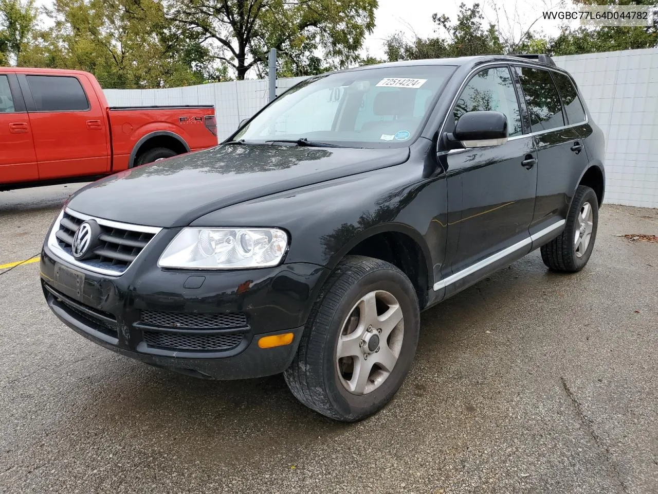 2004 Volkswagen Touareg 3.2 VIN: WVGBC77L64D044782 Lot: 72514224