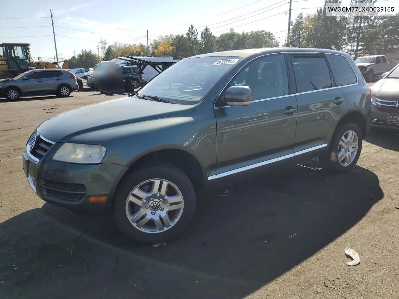 2004 Volkswagen Touareg 4.2 VIN: WVGCM77LX4D039165 Lot: 73722264