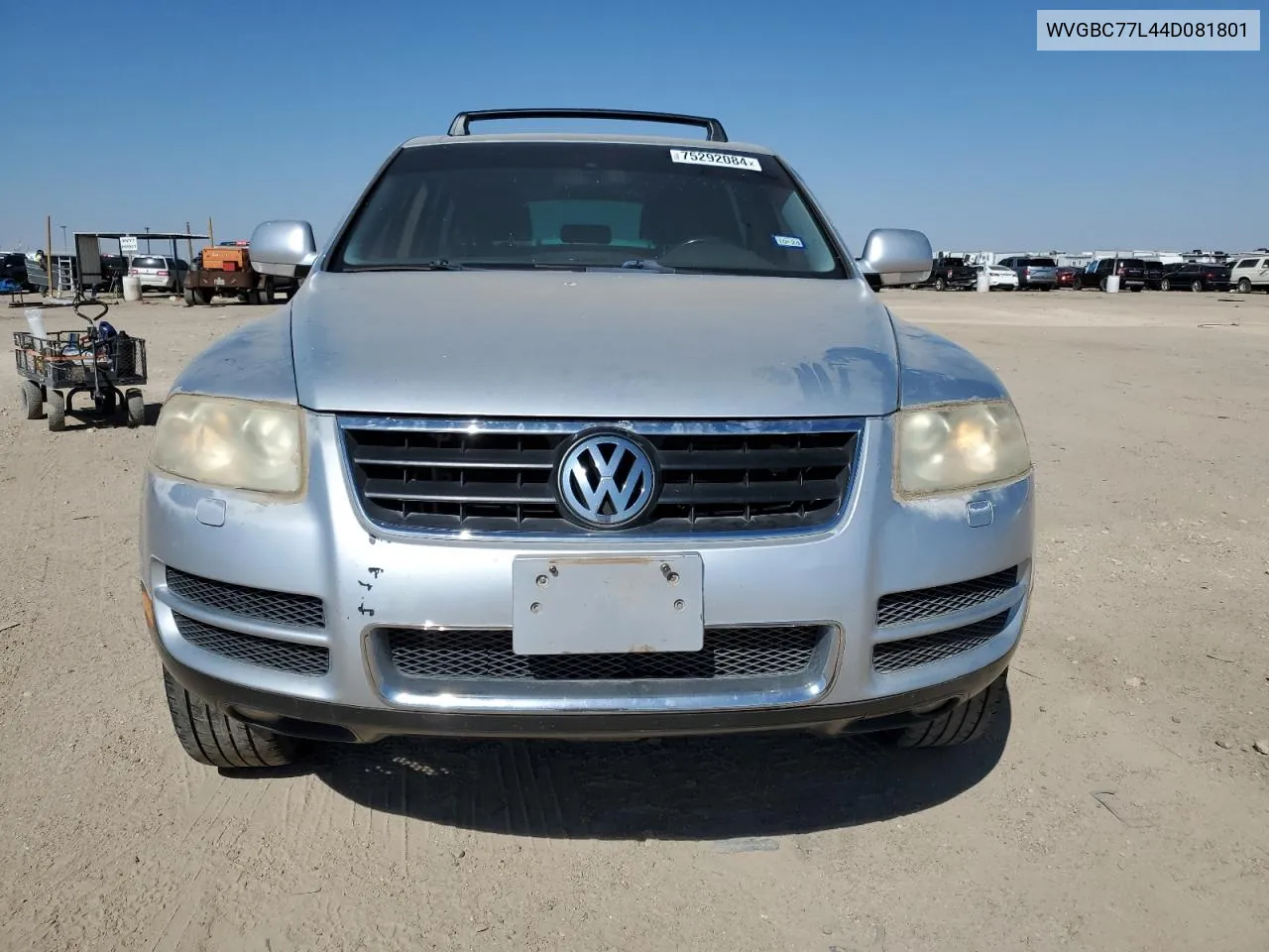 2004 Volkswagen Touareg 3.2 VIN: WVGBC77L44D081801 Lot: 75292084