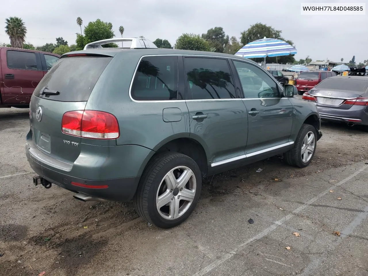 2004 Volkswagen Touareg Tdi 5.0 VIN: WVGHH77L84D048585 Lot: 76393374