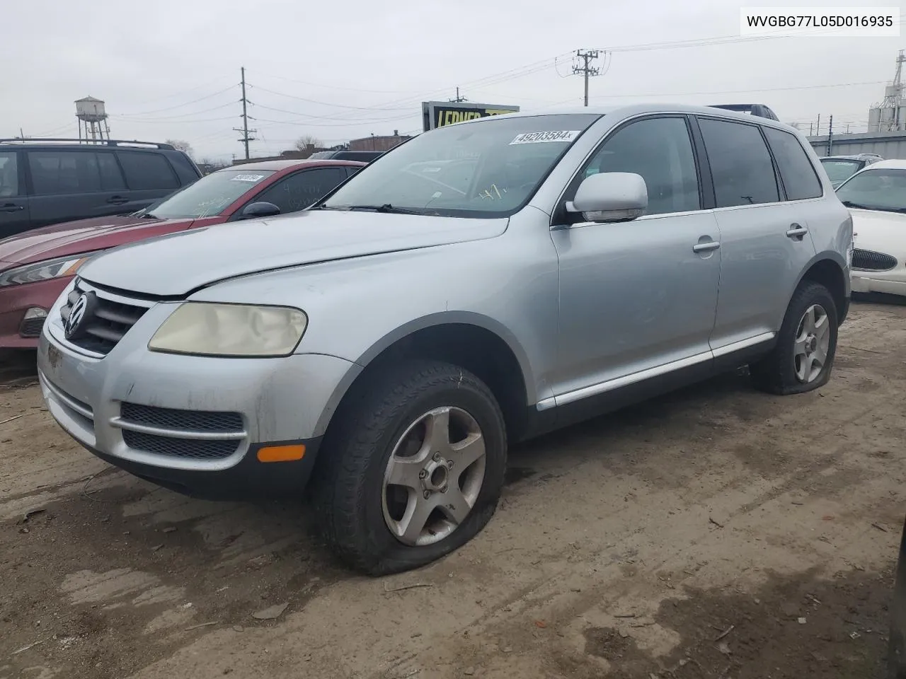 2005 Volkswagen Touareg 3.2 VIN: WVGBG77L05D016935 Lot: 49203584