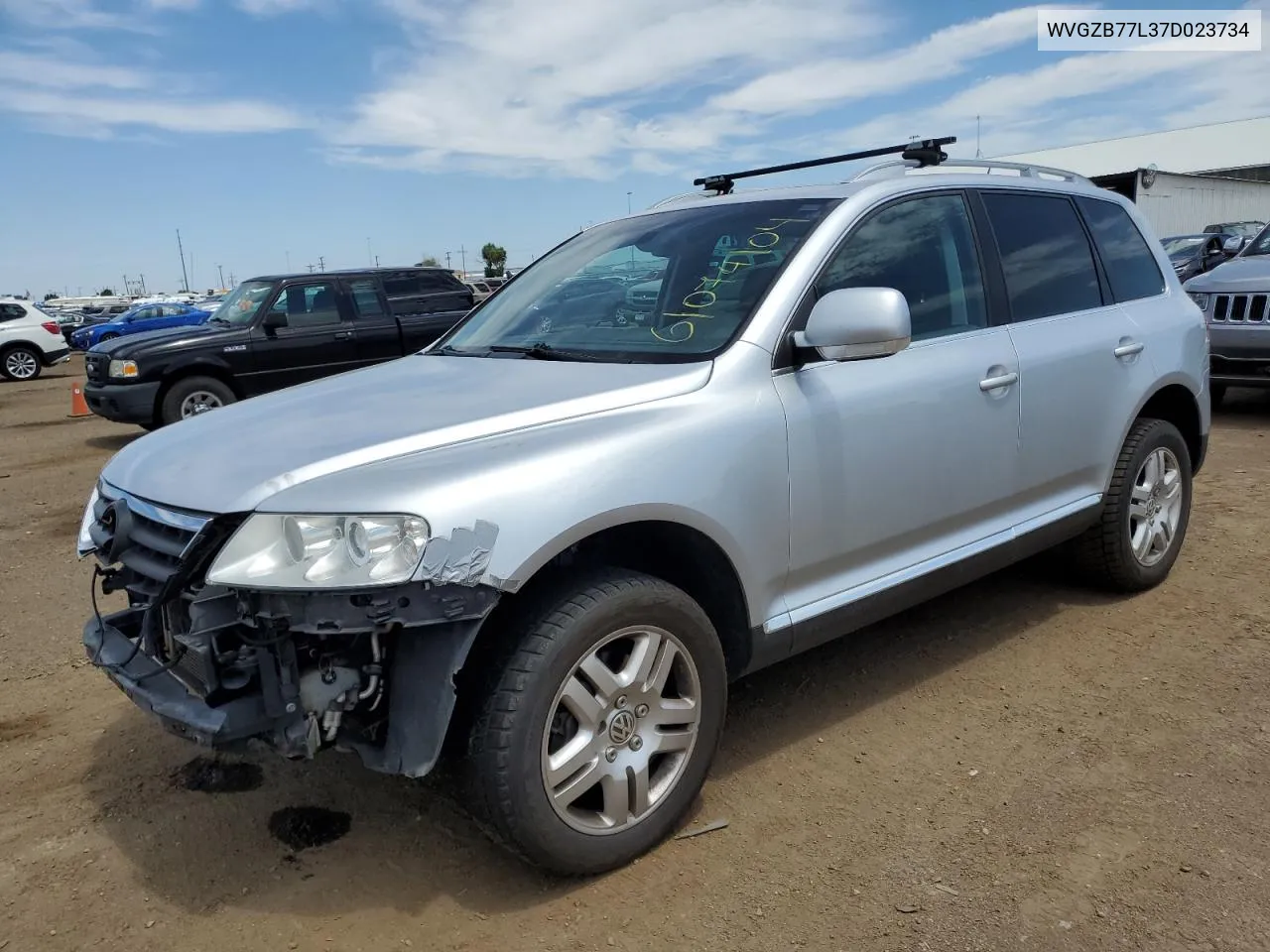 2007 Volkswagen Touareg V8 VIN: WVGZB77L37D023734 Lot: 61074104