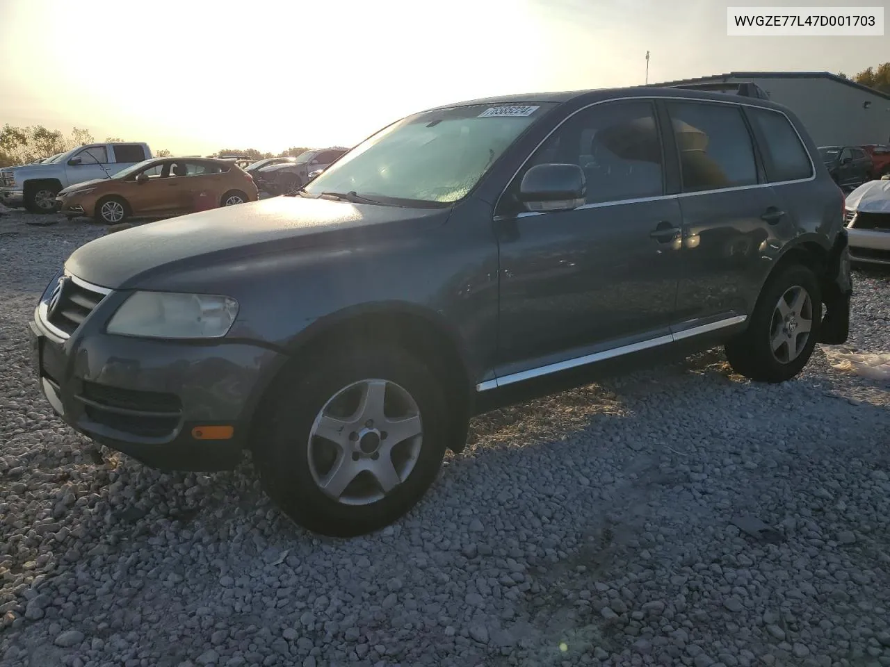 2007 Volkswagen Touareg V6 VIN: WVGZE77L47D001703 Lot: 76585224