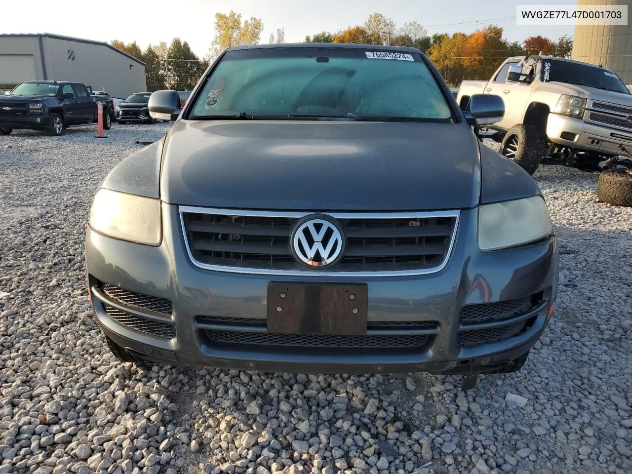 2007 Volkswagen Touareg V6 VIN: WVGZE77L47D001703 Lot: 76585224