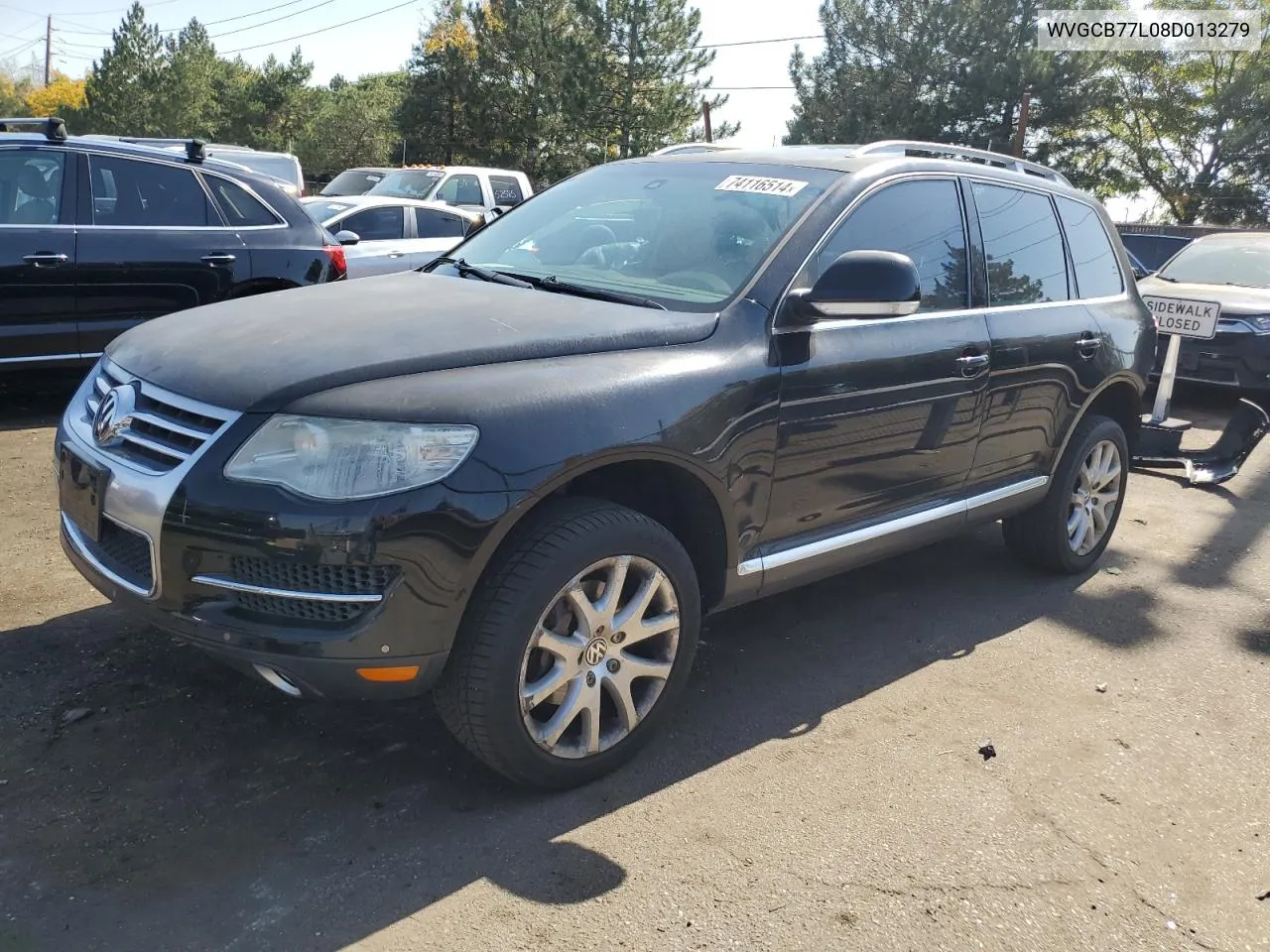 2008 Volkswagen Touareg 2 V8 VIN: WVGCB77L08D013279 Lot: 74116514