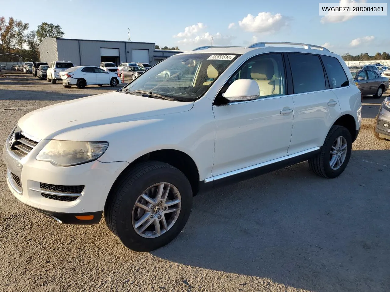 2008 Volkswagen Touareg 2 V6 VIN: WVGBE77L28D004361 Lot: 75072614