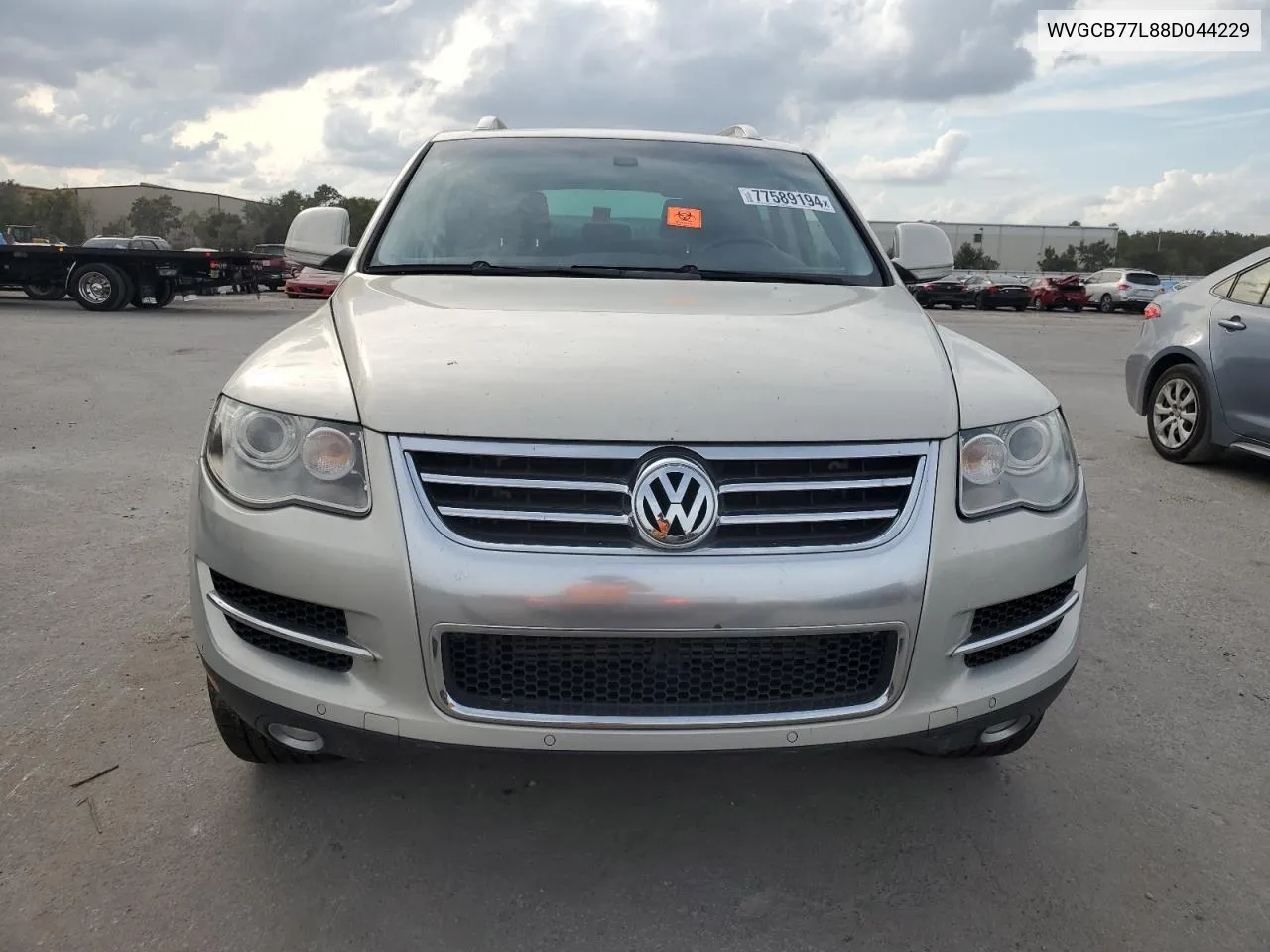 2008 Volkswagen Touareg 2 V8 VIN: WVGCB77L88D044229 Lot: 77589194