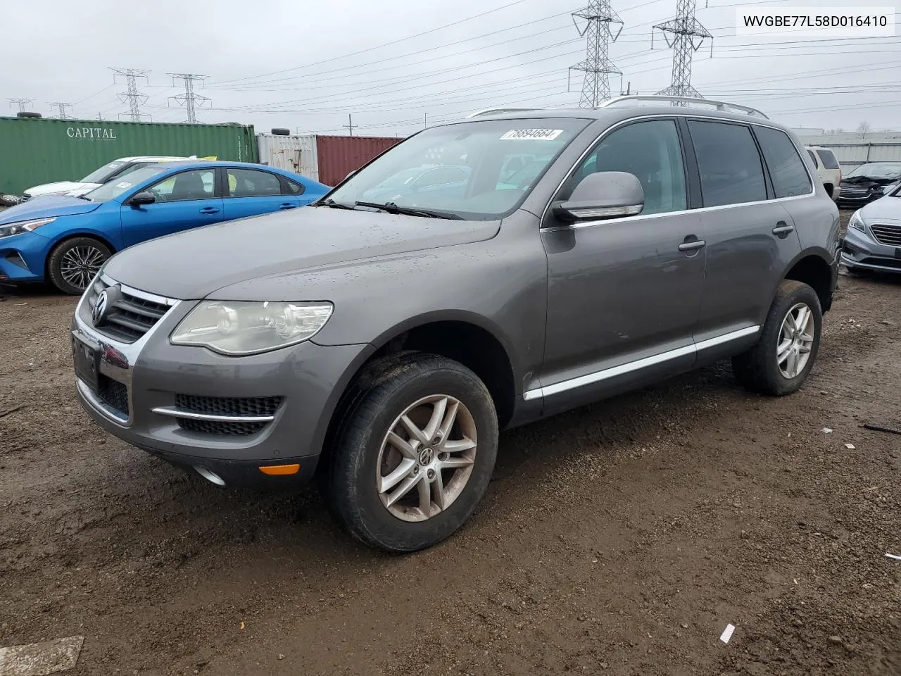 2008 Volkswagen Touareg 2 V6 VIN: WVGBE77L58D016410 Lot: 78894664