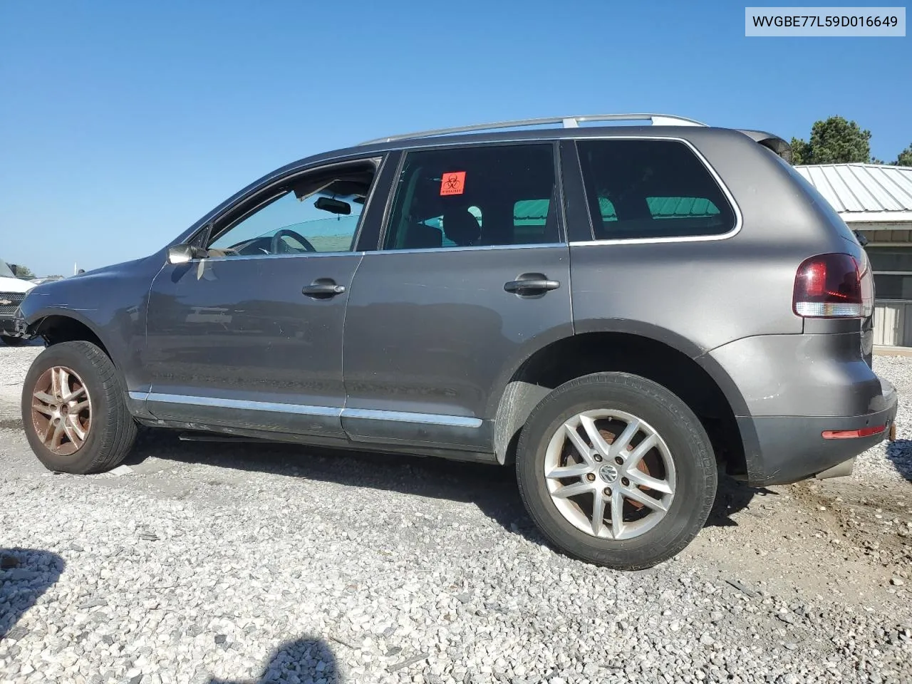 2009 Volkswagen Touareg 2 V6 VIN: WVGBE77L59D016649 Lot: 74556364