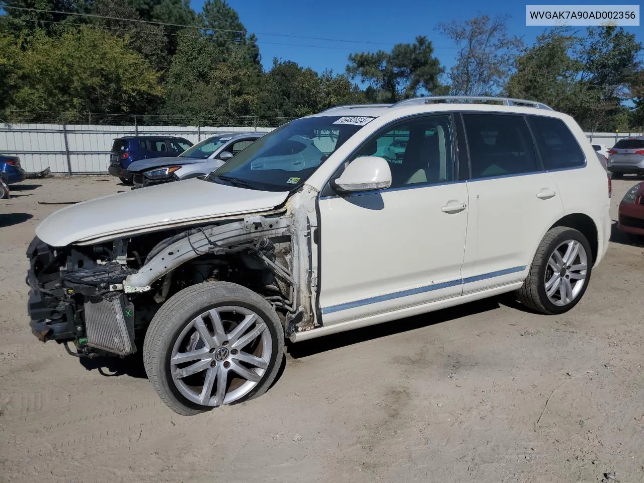 2010 Volkswagen Touareg Tdi VIN: WVGAK7A90AD002356 Lot: 75482024