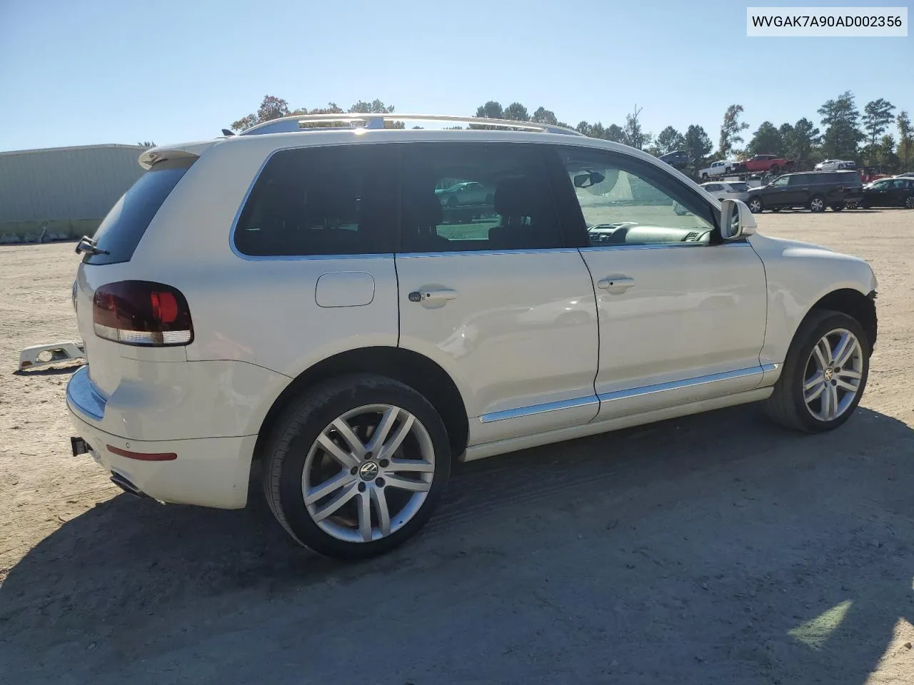 2010 Volkswagen Touareg Tdi VIN: WVGAK7A90AD002356 Lot: 75482024