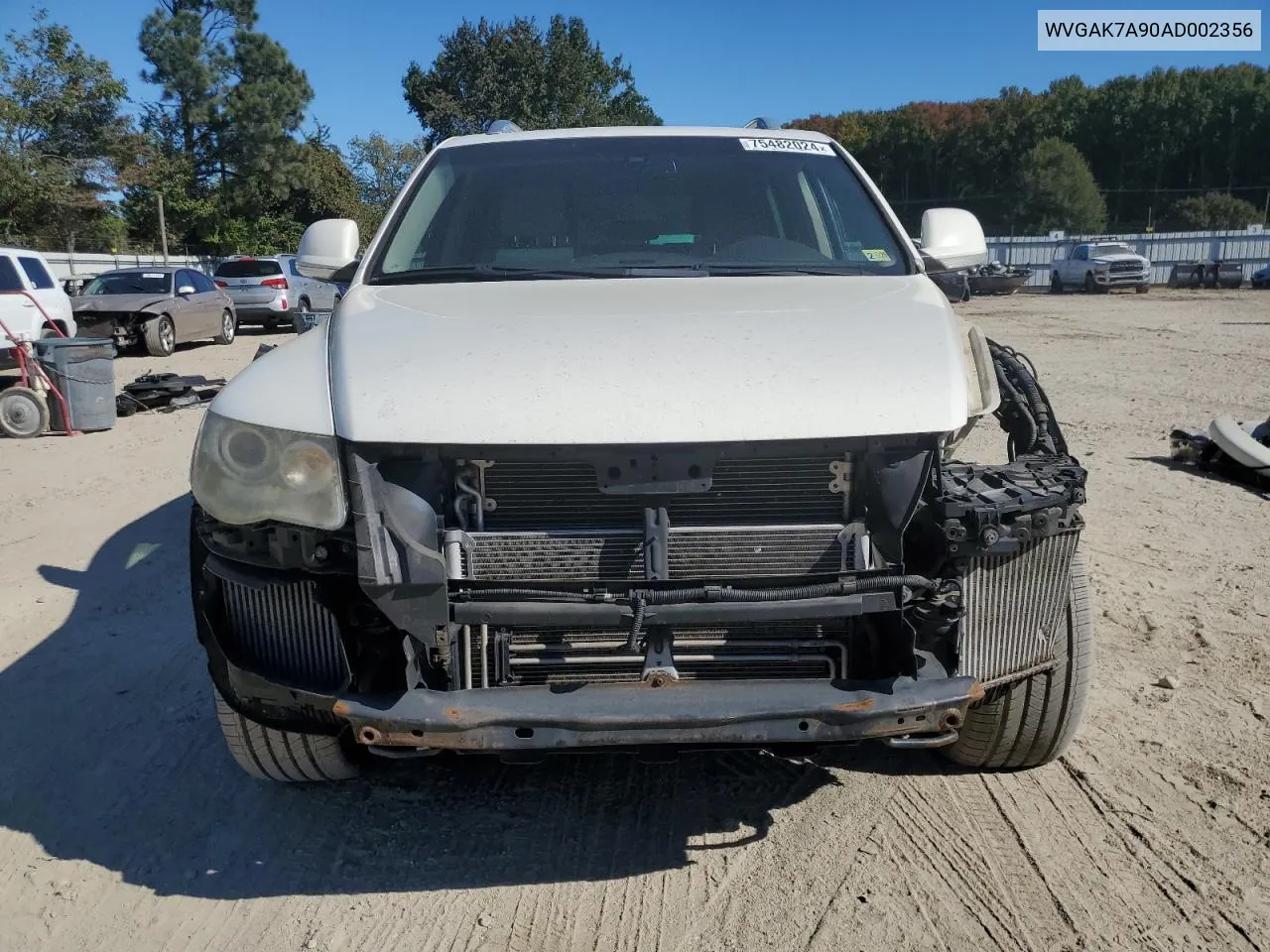 2010 Volkswagen Touareg Tdi VIN: WVGAK7A90AD002356 Lot: 75482024