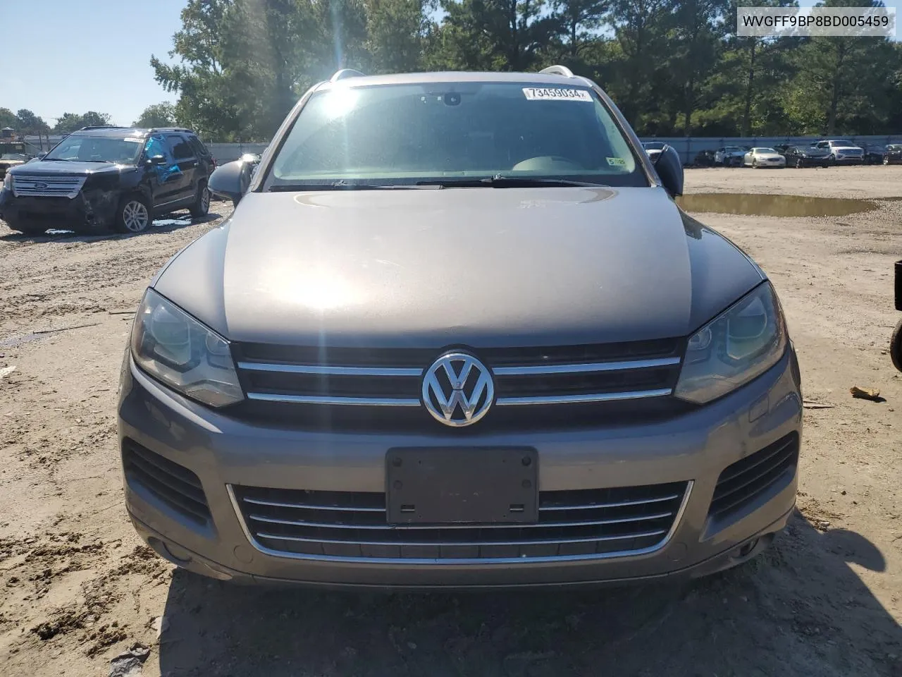 2011 Volkswagen Touareg V6 VIN: WVGFF9BP8BD005459 Lot: 73459034