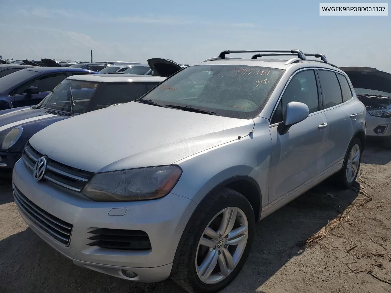 2011 Volkswagen Touareg V6 Tdi VIN: WVGFK9BP3BD005137 Lot: 74917684