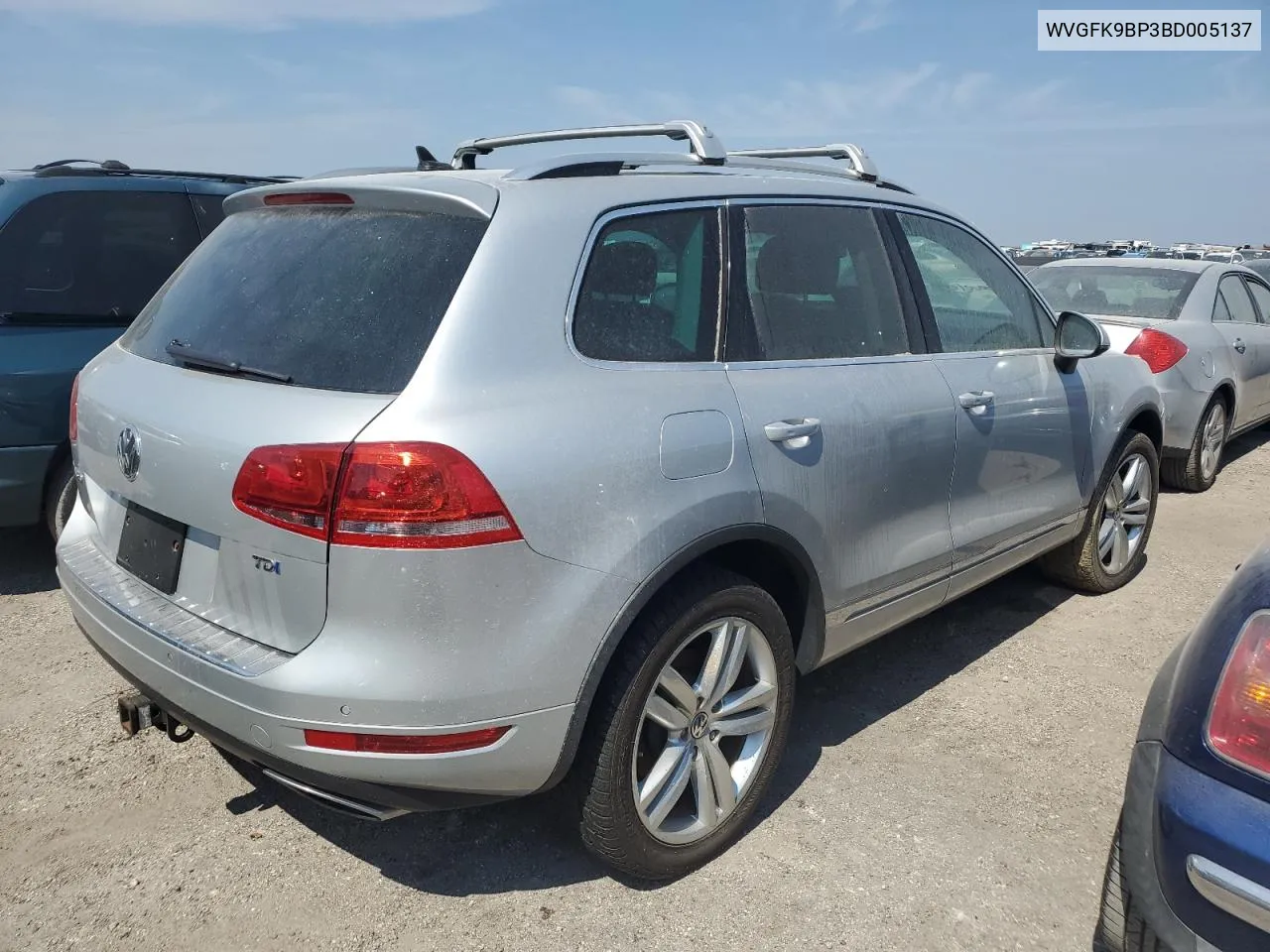 2011 Volkswagen Touareg V6 Tdi VIN: WVGFK9BP3BD005137 Lot: 74917684