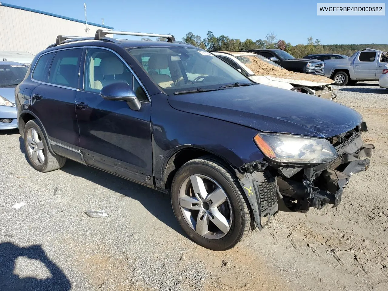 2011 Volkswagen Touareg V6 VIN: WVGFF9BP4BD000582 Lot: 77211844