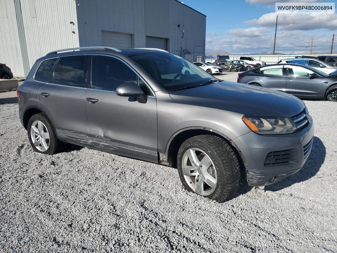 2011 Volkswagen Touareg V6 Tdi VIN: WVGFK9BP4BD006894 Lot: 78057984