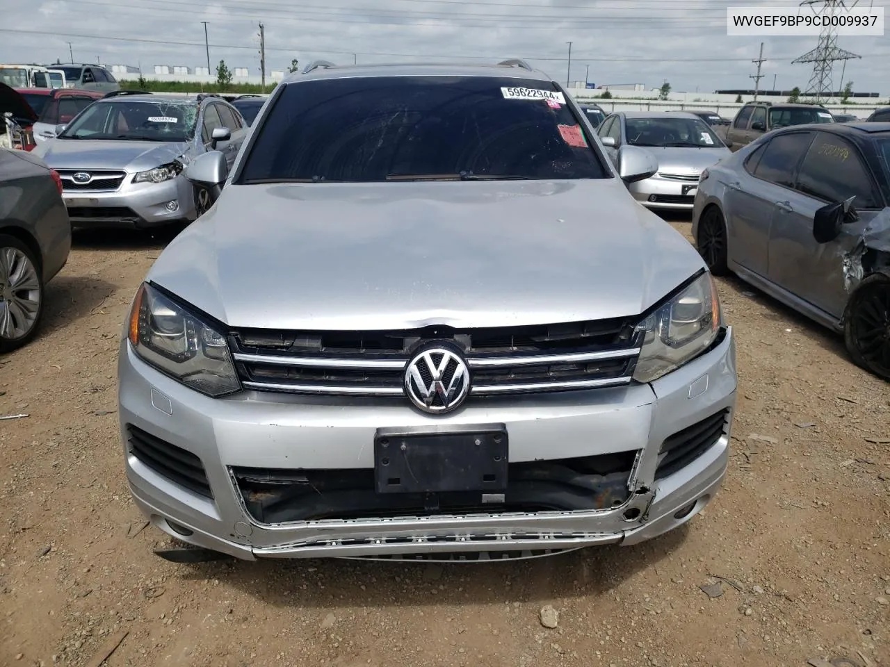 2012 Volkswagen Touareg V6 VIN: WVGEF9BP9CD009937 Lot: 59622944