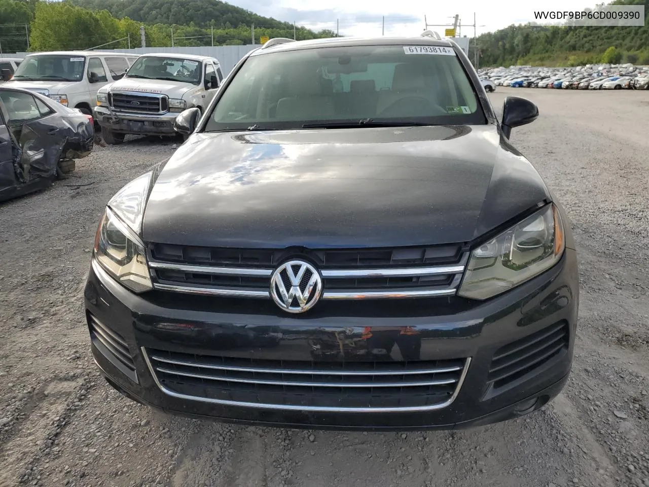 2012 Volkswagen Touareg V6 VIN: WVGDF9BP6CD009390 Lot: 61793814