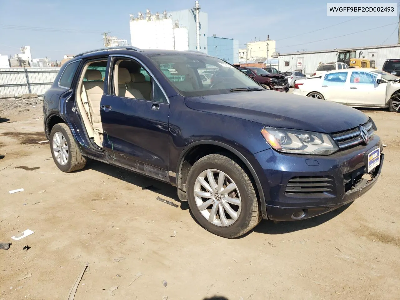 2012 Volkswagen Touareg V6 VIN: WVGFF9BP2CD002493 Lot: 71796754