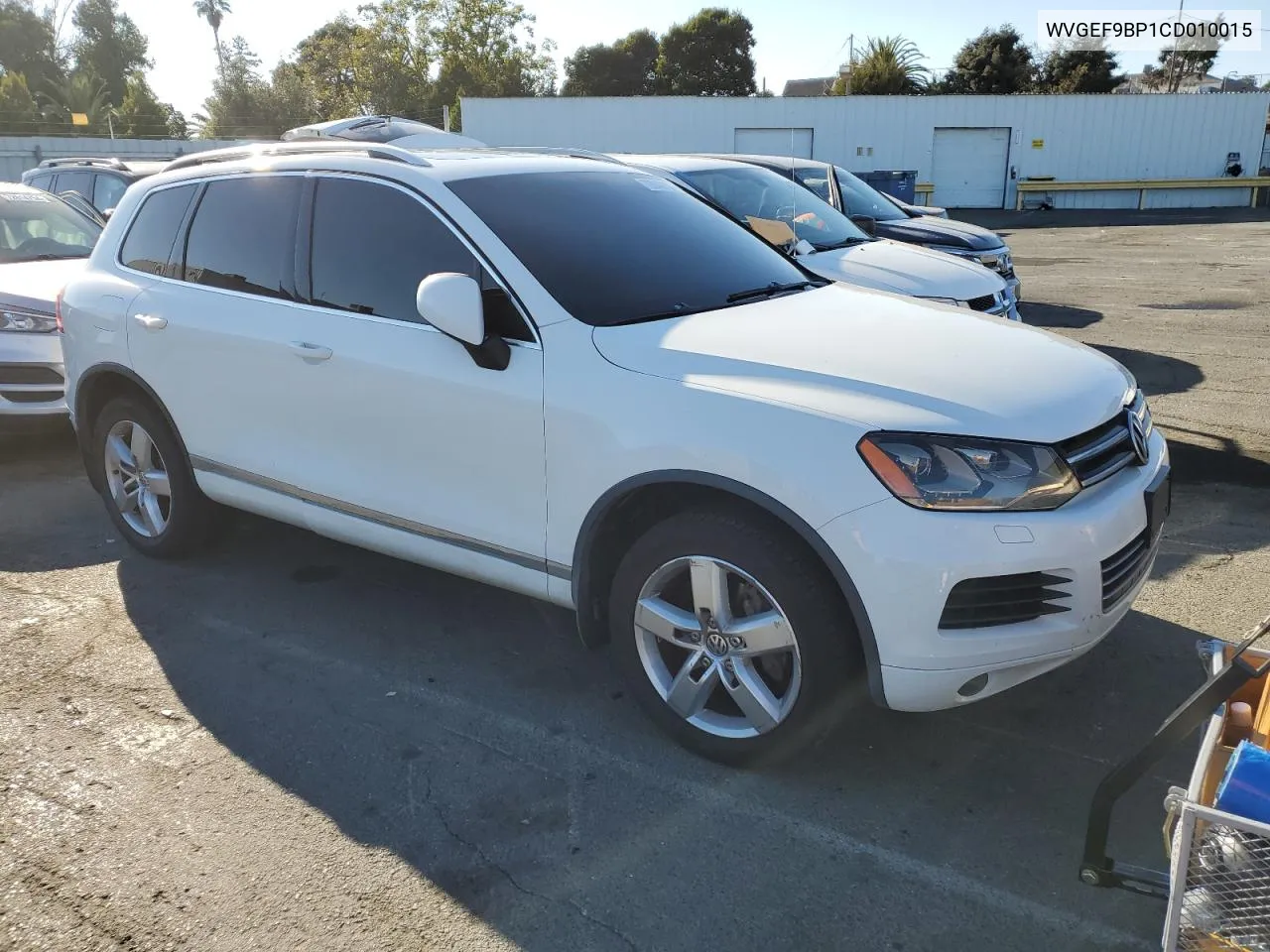 2012 Volkswagen Touareg V6 VIN: WVGEF9BP1CD010015 Lot: 72646154