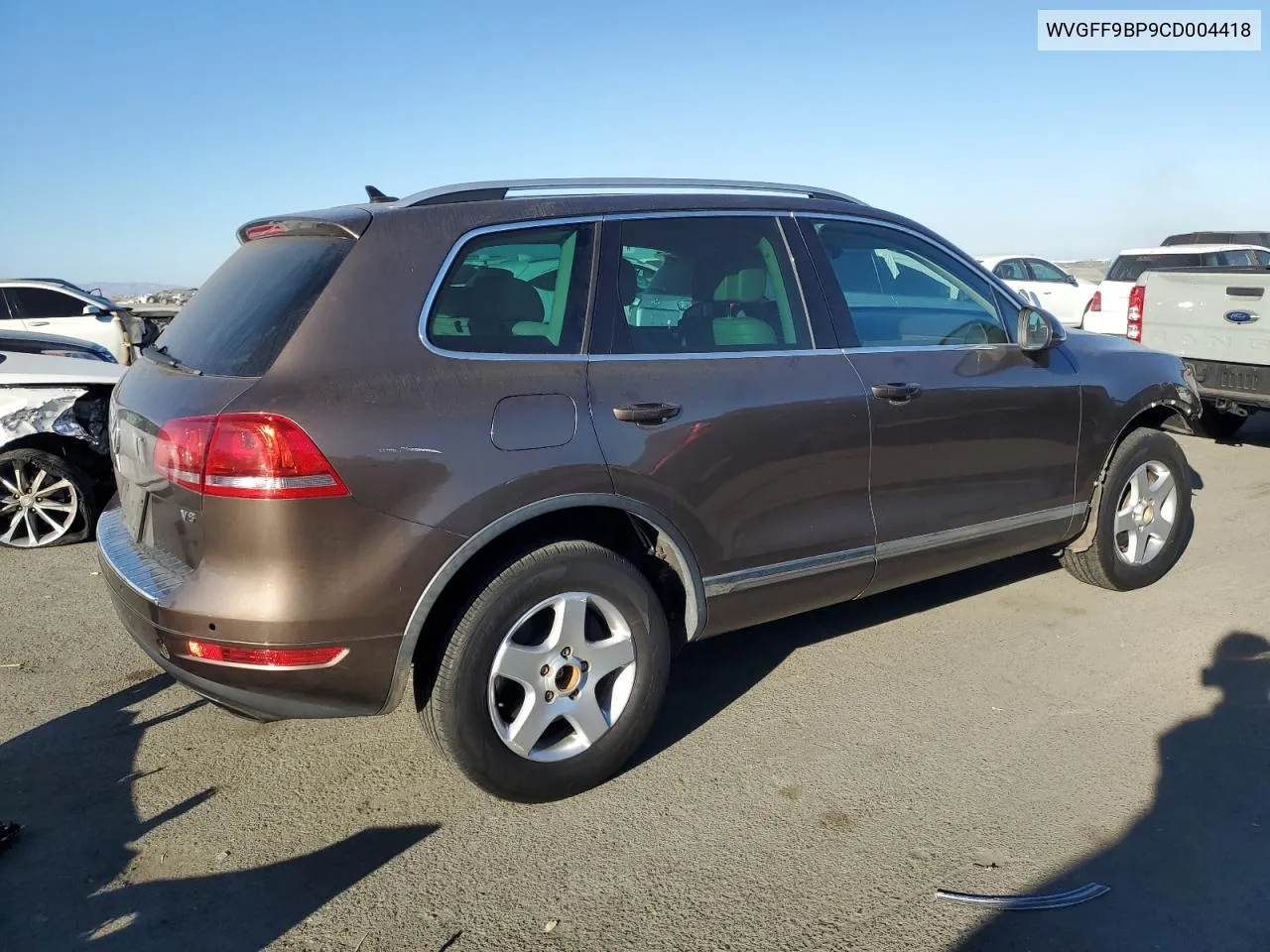 2012 Volkswagen Touareg V6 VIN: WVGFF9BP9CD004418 Lot: 74921354