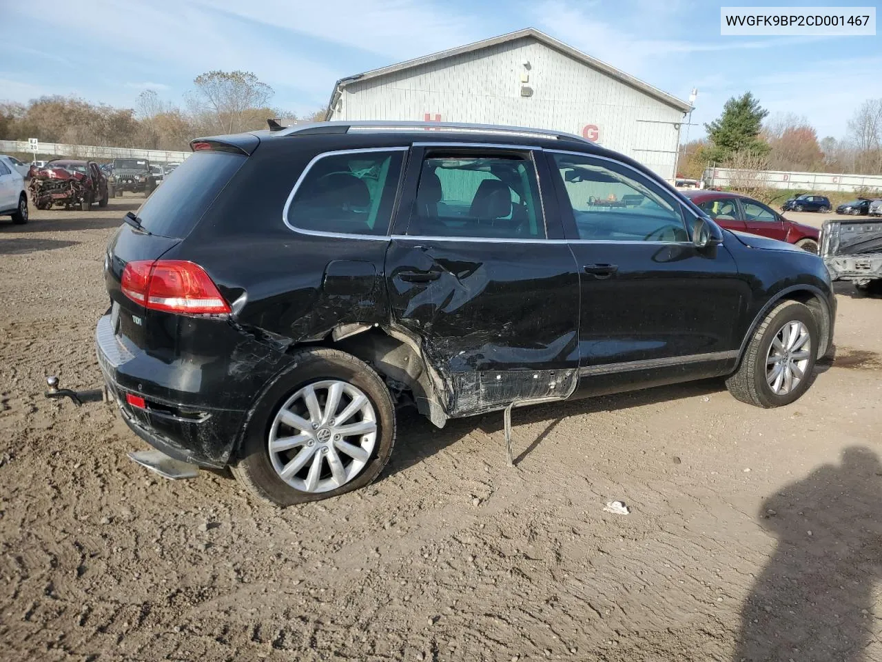 2012 Volkswagen Touareg V6 Tdi VIN: WVGFK9BP2CD001467 Lot: 77679934