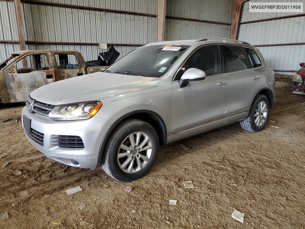 WVGEF9BP3DD011958 2013 Volkswagen Touareg V6