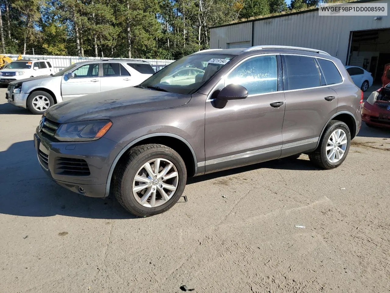 2013 Volkswagen Touareg V6 VIN: WVGEF9BP1DD008590 Lot: 75219194