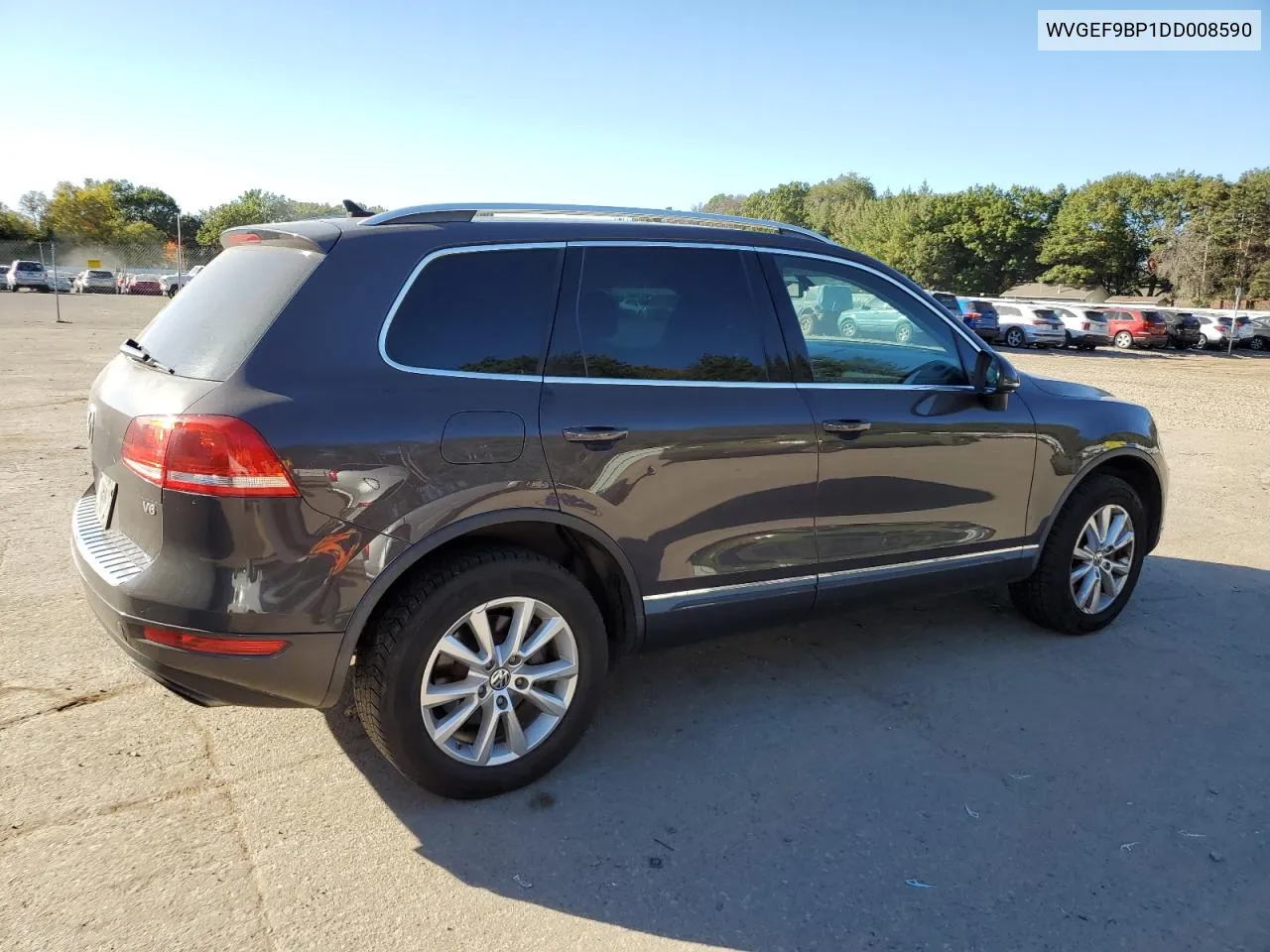 2013 Volkswagen Touareg V6 VIN: WVGEF9BP1DD008590 Lot: 75219194