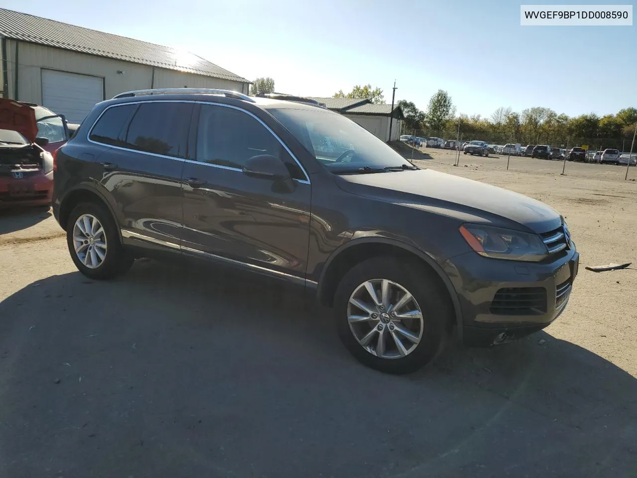 2013 Volkswagen Touareg V6 VIN: WVGEF9BP1DD008590 Lot: 75219194