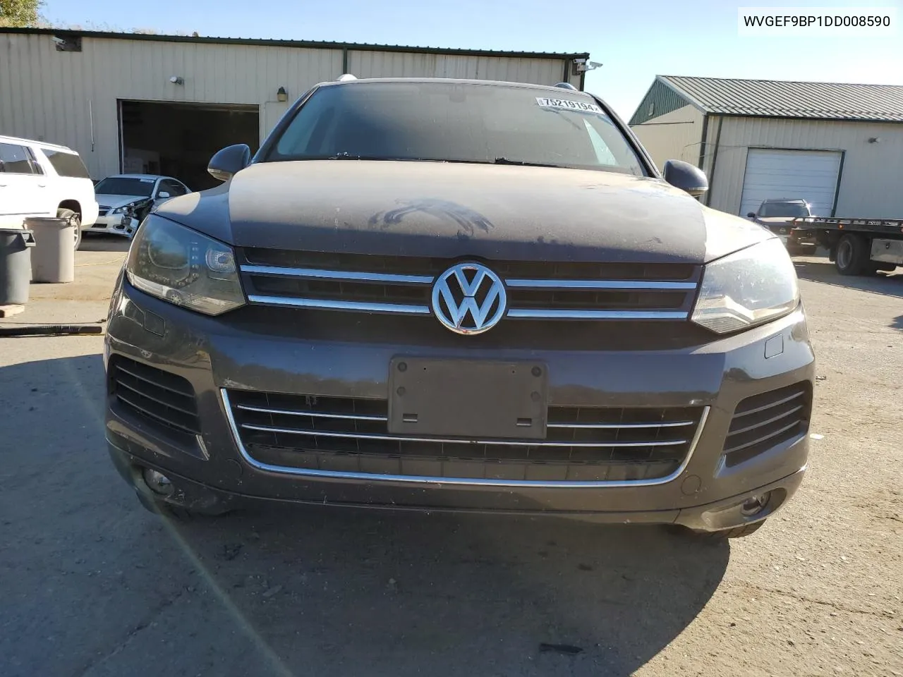 2013 Volkswagen Touareg V6 VIN: WVGEF9BP1DD008590 Lot: 75219194