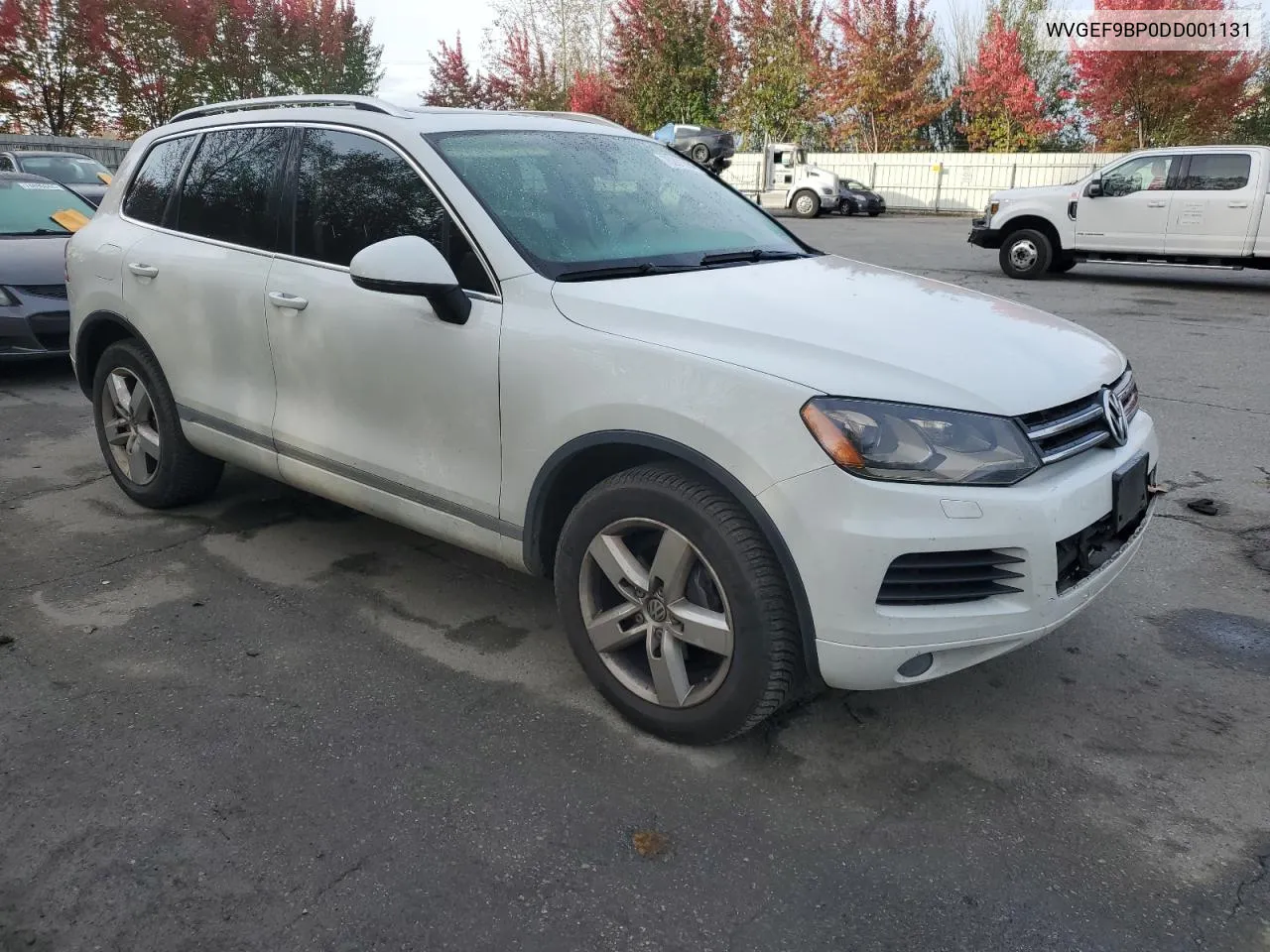 2013 Volkswagen Touareg V6 VIN: WVGEF9BP0DD001131 Lot: 75281894